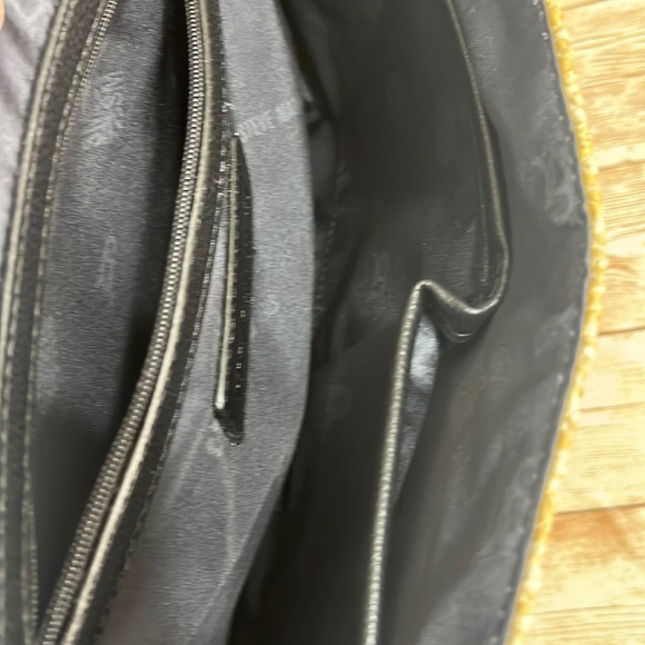 Steve Madden Woven Purse with Leather Straps Tan and Brown - Picture 10 of 12